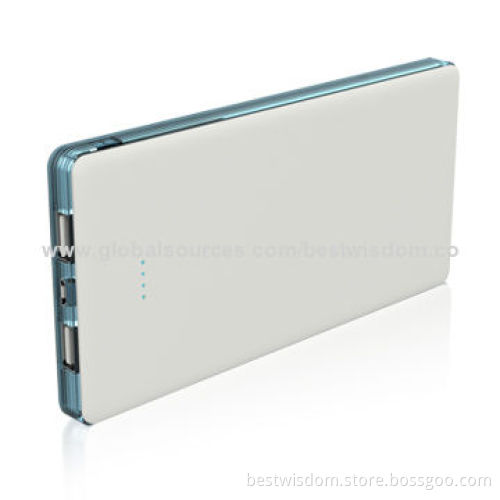 Dual-USB Output Power Banks/Battery Chargers for iPhone and iPad, with 12,000mAh Capacity